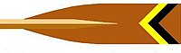 Image showing the rowing club's blade colours