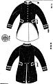 Accompanying diagram to the 1872 court uniforms for the fifth rank and below