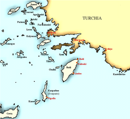 Provincia di Rodi – Mappa