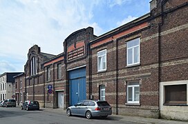 Les bâtiments de l'ancienne Corderie-câblerie, incendiés le 22 juillet 2021.