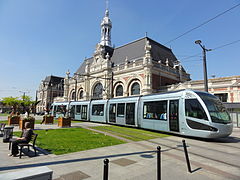 Le tramway de Valenciennes.