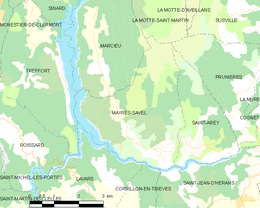 Mayres-Savel - Localizazion