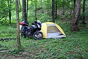 オートバイツーリングでするキャンプ