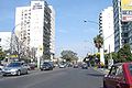 La Avenida del Libertador en el barrio de Olivos.