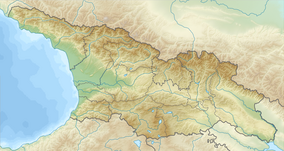 Map showing the location of Tskaltsitela Gorge Natural Monument