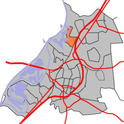 Lage von Asselt in der Gemeinde Roermond