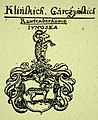 Wappen der Familien von Klinski und von Garczynski im Jahr 1631 (Dachnowski)