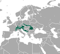 Aire de répartition de la Musaraigne alpine