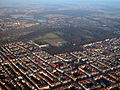 Blick über das Östliche Ringgebiet von Nordwesten; die Jasperallee verläuft etwa von der Ecke rechts unten bis zur Bildmitte