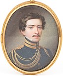 Carl af Geijerstam i uniform för Svea artilleriregemente. Målning från 1825.