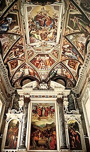 Sacrestina nuova, sull'altare pala dell'Annunciazione di Andrea Solari (1524) e nella volta affreschi di Pietro Sorri (1599)