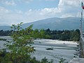 View of the Piave river from the Vidor bridge