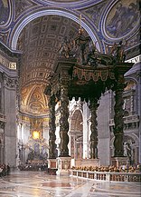 Coro y altar papal de la basílica de San Pedro, Roma