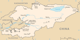 Kirghizistan - Mappa