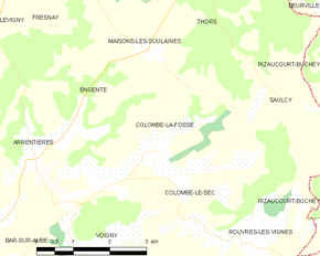 Poziția localității Colombé-la-Fosse