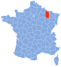 默兹省在法国的位置