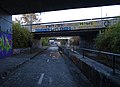 Bikeway under Barrandov Bridge, 2017