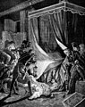 Assassinato de Paulo I em 23 de março de 1801, Castelo Mikhailovsky, São Petersburgo, Império Russo