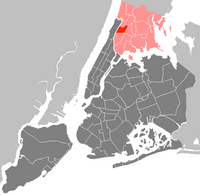 Location in the Bronx