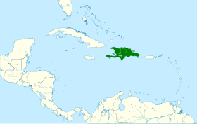 Distribución geográfica de la familia Phaenicophilidae