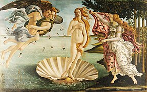 El nacimiento de Venus, de Sandro Botticelli (1482-1484)