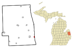 Location of Lexington, Michigan