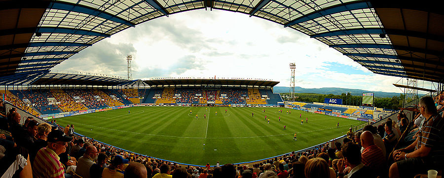 Unutrašnjost stadiona Na Stínadlech