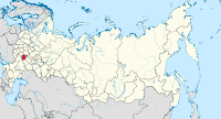 Die ligging van Tambof-oblast in Rusland