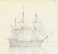 HMS Sans Pareil in Besika Bay, 3 October 1853