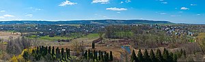 Панорама парку Олеського замку