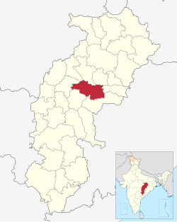 Location in Chhattisgarh