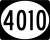 Highway 4010 marker