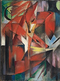 Der Blaue Reiter Franz Marc: Füchse, Öl auf Leinwand (1913)