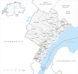 Chavannes-des-Bois – Mappa