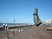 Het Vissersmonument in Scheveningen