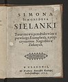 Simona Simonidesa Sielanki - z przyczynieniem Nagrobków zielonych 1629