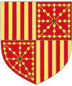 Armes de dignitat territorial i de llinatge de Joan II d'Aragó com a rei consort de Navarra