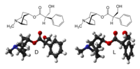 Strukturformler och molekylmodeller för D- och L-isomererna