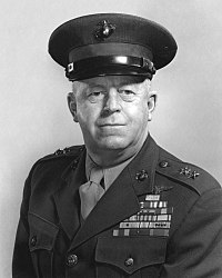 Black and white photograph of Merritt A. Edson in uniform