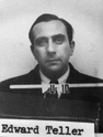 Edward Teller (Foto auf seinem Los-Alamos-Dienstausweis während des Zweiten Weltkrieges)