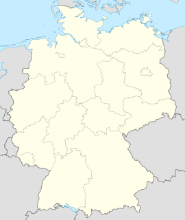 Аугзбург на карти Немачке