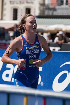 Jessica Harrison bei den Sprint Triathlon World Championships, 2010