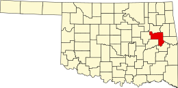 Contea di Muskogee – Mappa