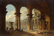 Hubert Robert, Publiek badhuis. (1798)