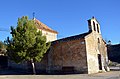 Vista septentrional de la iglesia parroquial de Sesga (Ademuz).