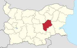 Distretto di Sliven – Localizzazione