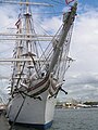 La proue du Staatsraad Lehmkuhl et sa double frise