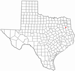 Location of Overton, Texas