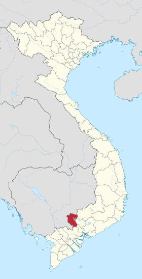 Vị trí tỉnh Tây Ninh trên bản đồ Việt Nam