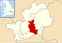 Welwyn Hatfield shown within Hertfordshire